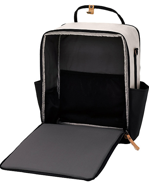 Petunia Pickle Bottom Inter-Mix Slope Backpack - White and Black - Backpack/Tote for Diapers and Everything you Need for your Baby! Changing Backpack