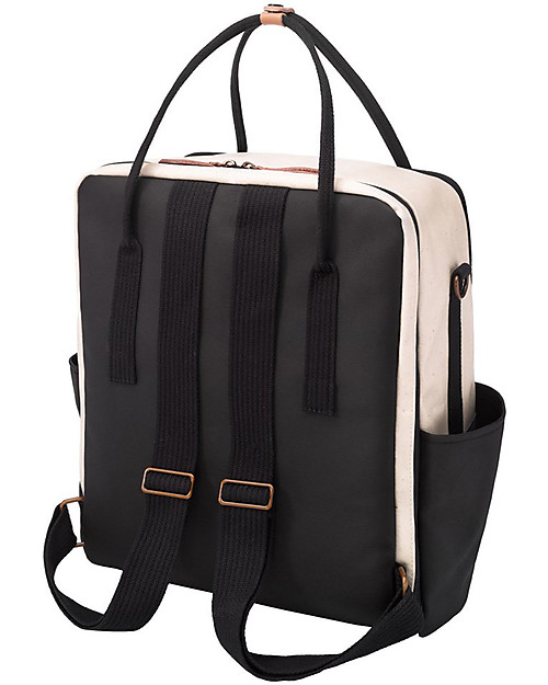 Petunia Pickle Bottom Inter-Mix Slope Backpack - White and Black - Backpack/Tote for Diapers and Everything you Need for your Baby! Changing Backpack