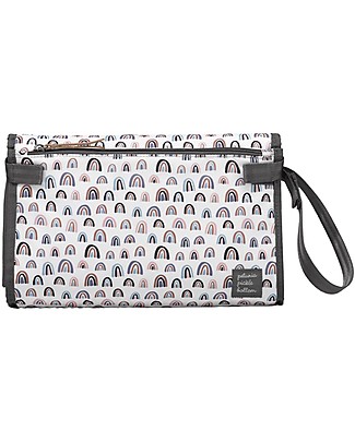 Petunia Pickle Bottom Nimble Changer Clutch - Rainbows - Clever Changing Pad! Makeup Bags and Pouches