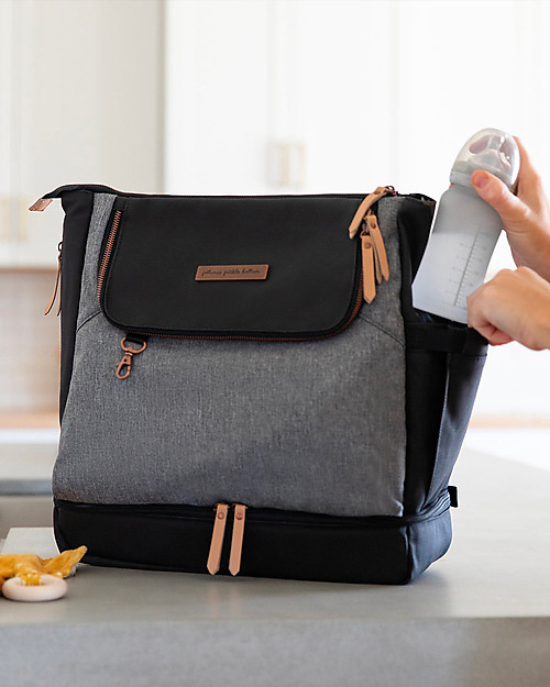 Petunia Pickle Bottom Pivot Pack - Graphite/Black- A Modern Silhouette and a Roomy Interior -Easy to Convert from a Stylish Bag to a Practical Backpack! Changing Backpack
