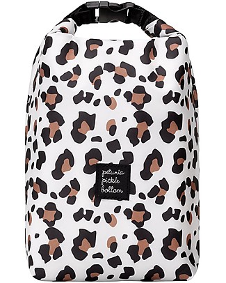 Petunia Pickle Bottom Sip Double Bottle Pouch - Leopard - Perfect also for Carrying Small Snack Diaper Changing Bags & Accessories