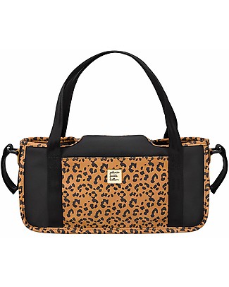 Petunia Pickle Bottom Wander Stroller Caddy - Leopard Leatherette- Suitable for all Strollers! Organize and Bags