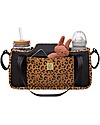 Petunia Pickle Bottom Wander Stroller Caddy - Leopard Leatherette- Suitable for all Strollers! Organize and Bags
