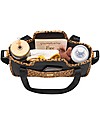 Petunia Pickle Bottom Wander Stroller Caddy - Leopard Leatherette- Suitable for all Strollers! Organize and Bags