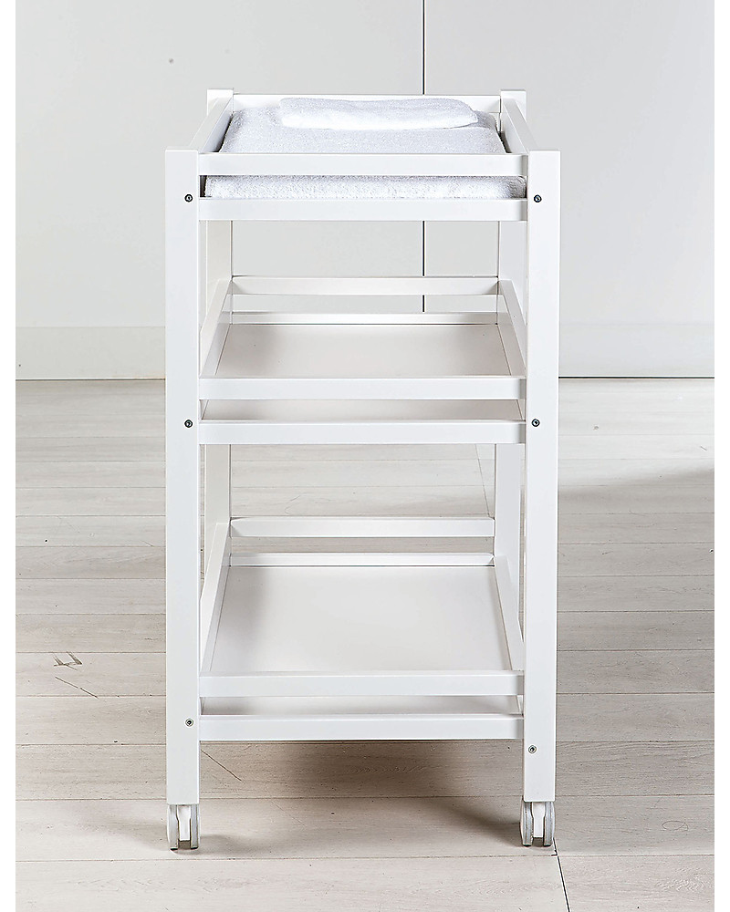 changing table with shelves