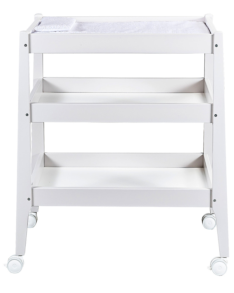 changing table with shelves