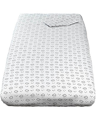 Picci Bed Linens Set Liberty - Grey - Includes Duvet + Mattress Cover + Pillowcase - 160x100 cm Bed Sheets and Pillow Cases