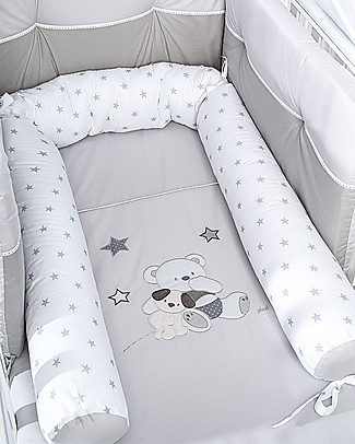 Picci Bombolino Crib Reducer - Grey Stars - 210 x 15 cm Baby Nest