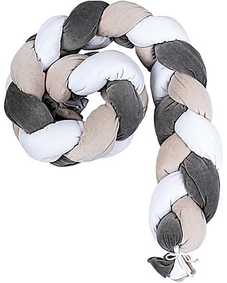 Picci Bombolino Crib Reducer - Turtledove Twist - 125x25 cm Baby Nest