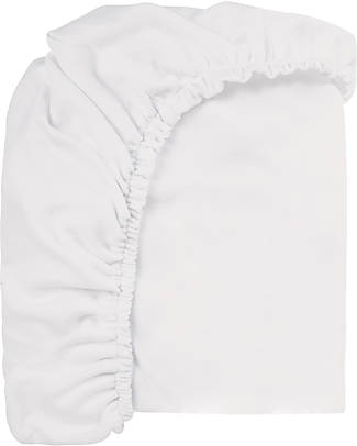 Picci Dili Best Mattress Cover - White Leaves - 90x180 cm - GOTS and Oeko-Tex Certified Bamboo and Cotton Bed Sheets and Pillow Cases
