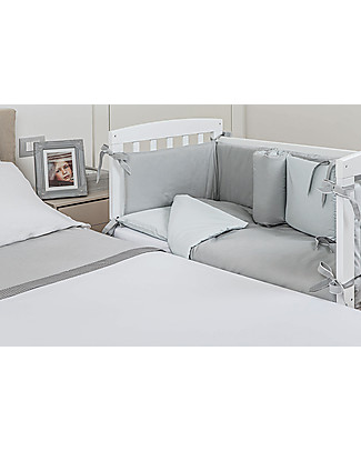 Picci Lella, Next to Me Cot / Crib - Wood, White - Mattress included! Cots & Cotbeds