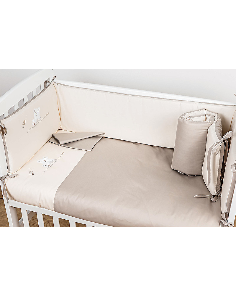 Picci Lella Next To Me Cot Crib Wood White Mattress Included Unisex Bambini
