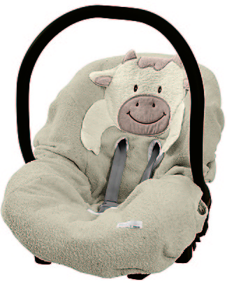Picci Lo-La Universal Car Seat Cover, 100% Cotton Terry, Beige - 75 x 85 cm Car Seat Accessories
