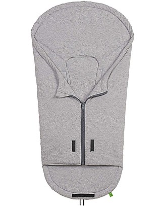 Picci Mucki Small in Jersey, Grey Melange - Universal footmuff for car seat and carrycot Footmuffs