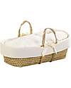 Picci Palm Baby Basket - Includes Pillow, Mattress, and Quilt - 86x56 cm Cribs & Moses Baskets