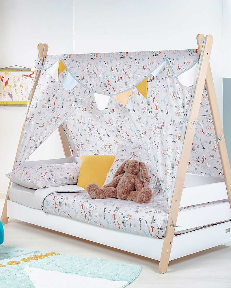 Picci Scout Montessori Bed - White Wood - 173 x 95 cm - 100% Made in Italy  unisex (bambini)