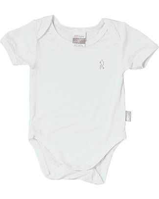 Picci Short Sleeved Body - White - Bamboo GOTS and Oeko-Tex certified Short Sleeves Bodies