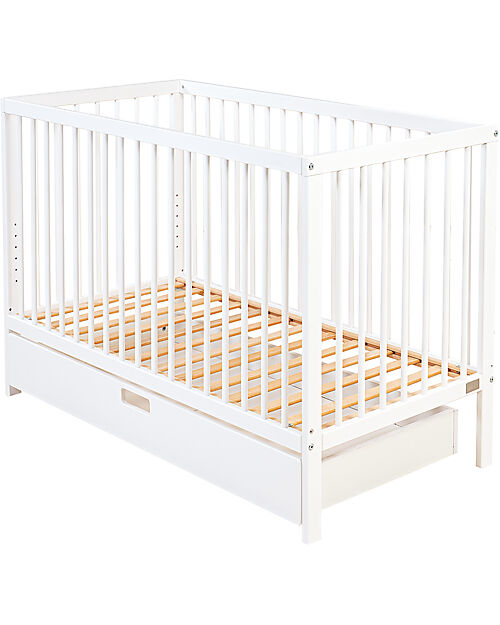 Picci Storage Drawer for Twist Crib - Extra Space - White - 57x114.5 cm Convertible Beds