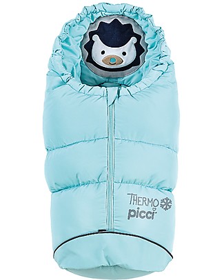Picci Thermo Small with Zips - Aqua - Universal Footmuff for car seat and carrycot Footmuffs