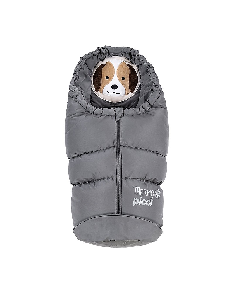 Picci Thermo Small with Zips, Grey Universal Footmuff for car seat