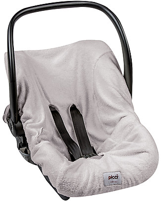 Picci Universal Car Seat Cover, Bamboo Terry, Grey - 75 x 85 cm Car Seat Accessories