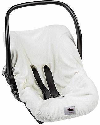 Picci Universal Car Seat Cover, Bamboo Terry, Off-White - 75 x 85 cm Car Seat Accessories