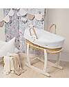Picci Wooden Baby Basket Stand - White Cribs & Moses Baskets