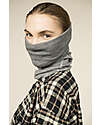 Pickapooh Multifunctional Neck Warmer in Wool and Silk - Grey Scarves