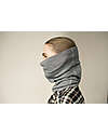 Pickapooh Multifunctional Neck Warmer in Wool and Silk - Grey Scarves