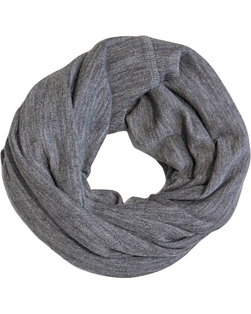 Pickapooh Multifunctional Neck Warmer in Wool and Silk - Grey Scarves