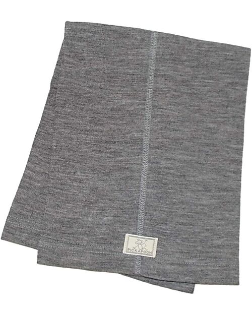 Pickapooh Multifunctional Neck Warmer in Wool and Silk - Grey Scarves