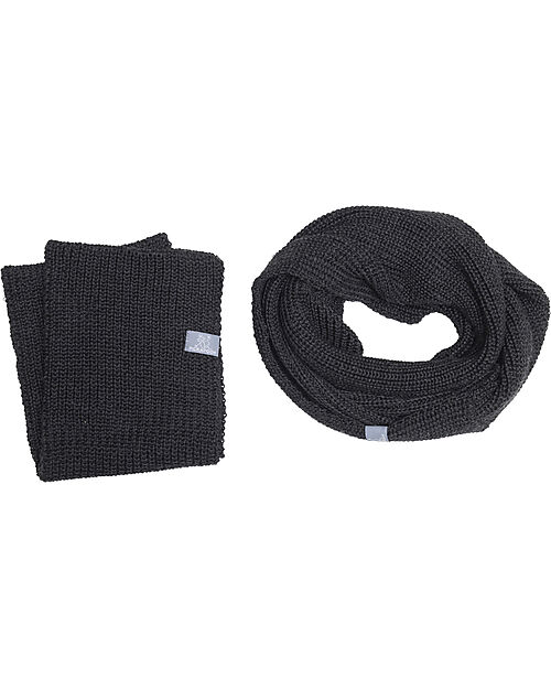 Pickapooh Winter Hansen Scarf - Charcoal Blue - Merino Wool and Silk Scarves