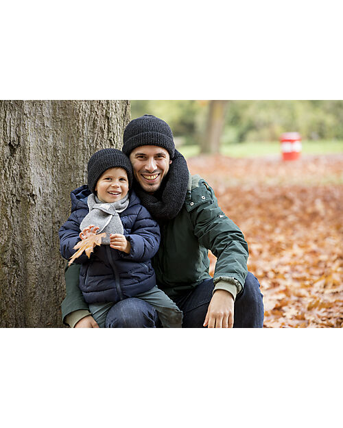 Pickapooh Winter Hansen Scarf - Charcoal Blue - Merino Wool and Silk Scarves