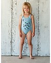 Picnik Baby Girl Onepiece Swimwear, Blue Swimsuits