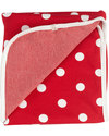 Pigeon - Organics for Kids Red Polka Dot Blanket - 100% Organic Cotton (Double layer: super soft and cozy) Muslin Swaddle