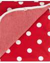 Pigeon - Organics for Kids Red Polka Dot Blanket - 100% Organic Cotton (Double layer: super soft and cozy) Muslin Swaddle