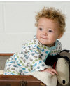 Pigeon - Organics for Kids Springtime Romper Light Blue - 100% Organic Cotton Babygrows