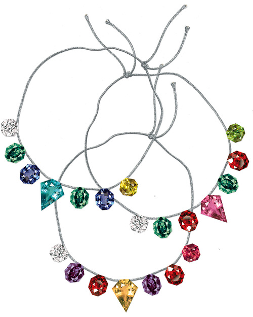 Pirouette Cacahouète Precious Necklaces - Recycled Cardboard Necklaces