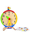 PlanToys Activity Clock, Wooden Toy - Teaches time perception! Montessori Toys