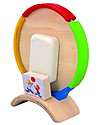 PlanToys Activity Clock, Wooden Toy - Teaches time perception! Montessori Toys