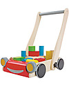 PlanToys Baby Walker, Wooden Push Toys - Encourages kids to walk! Push-Toys