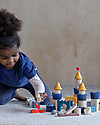PlanToys Castle Wooden Blocks - Includes Characters Wooden Blocks and Construction Sets