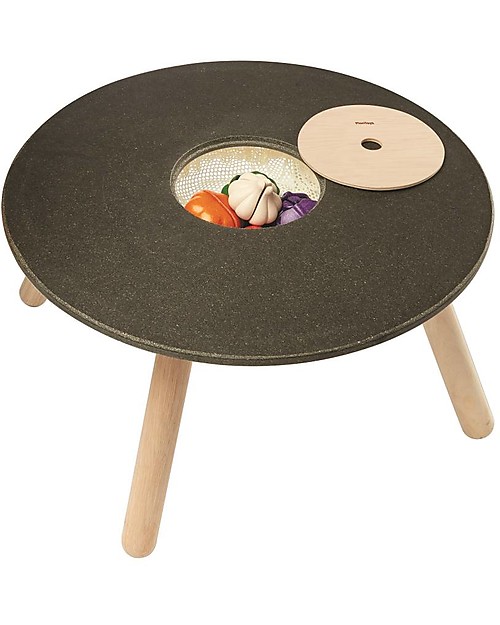 PlanToys Children Round Blackboard Table, 3-6 years - Design and sustainability! Tables And Chairs