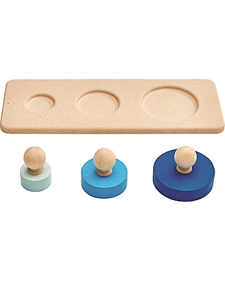 PlanToys Circle Matching Puzzle, 3 pieces - Learn about Shapes! Puzzles