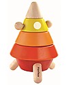 PlanToys Cone Sorting Rocket Wooden Stacking Toys