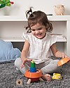 PlanToys Cone Sorting Rocket Wooden Stacking Toys