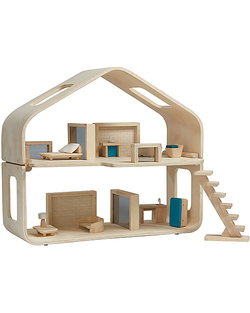PlanToys Contemporary Dollhouse - 54x27x47 cm Dolls Houses