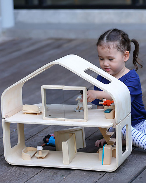 PlanToys Contemporary Dollhouse - 54x27x47 cm Dolls Houses