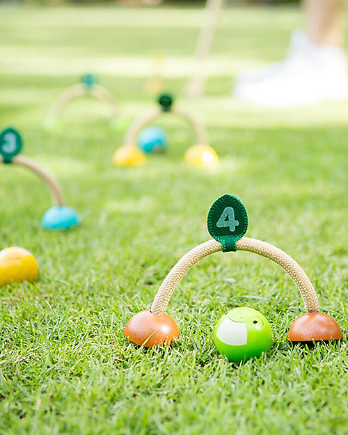 PlanToys Croquet Set for Kids - Fun for 2 Players! Outdoor Games and Toys_