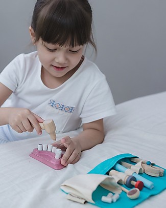 PlanToys Dentist Set Wooden Toy Story Making Games